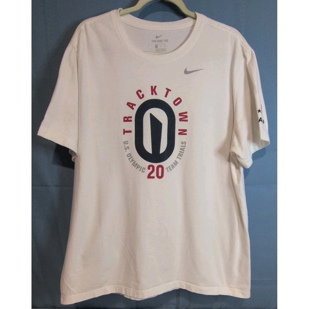 Nike Tracktown 2020 U.S. Olympic Trials Unisex White T-Shirt Sz XL  100% Cotton